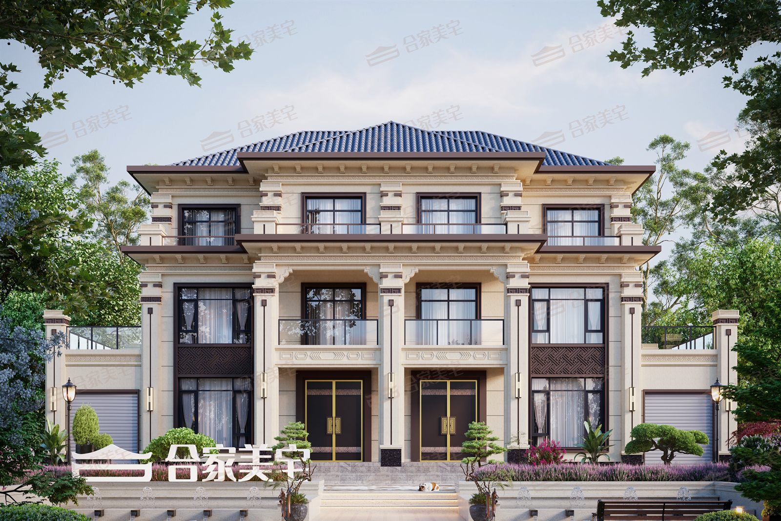 乡墅案例 HJ-3-42 效果图
